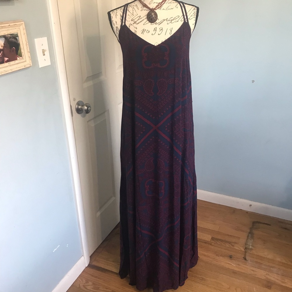 GAP boho paisley print maxi dress